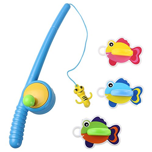 Baño con el Juguete de la Pesca de Peces Flotando Gran Regalo para los Niños y Niñas