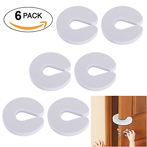 6pcs Tope Clip Protector Puerta Dedos Tapones de la puerta de la espuma para la seguridad dedos de los niños Seguridad Pa Bebé