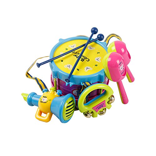 Yacool® Bebé niño niña tambor conjunto niños instrumentos musicales tambor set Set regalo juguete de los niños -1