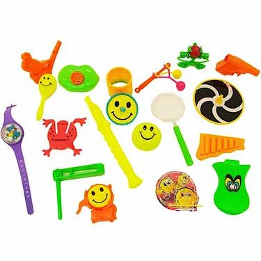 Artículos para Piñata y Bolsas de Cumpleaños x 100 para Niños y Niñas