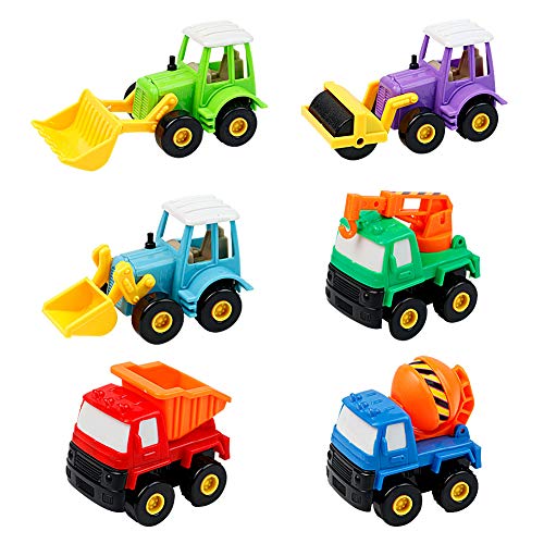 Plastico Juguetes de Coches Gran Regalo 6 Pcs Niños Niña 3 Años