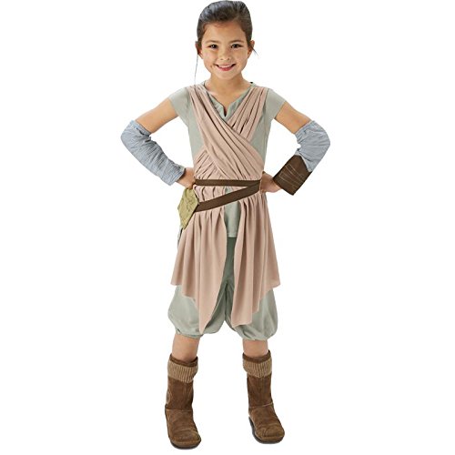 Rubie’s – Disfraz Star Wars La Fuerza Despierta, vestuario de Rey para niñas de 9 – 10 años (R620326-9-10)