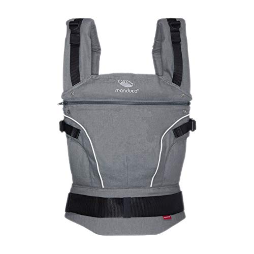 Manduca 222-03-80-000 – Mochila portabebés (de 3,5 Kg hasta 20 Kg), modelo PureCotton Dark Grey