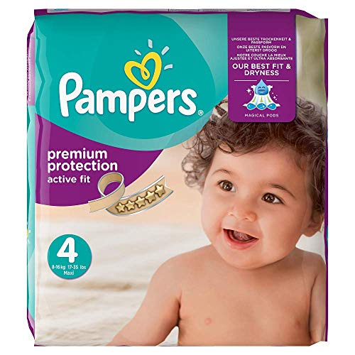 Pampers – Pañal active fit maxi 8 – 16kg (168 unidades)