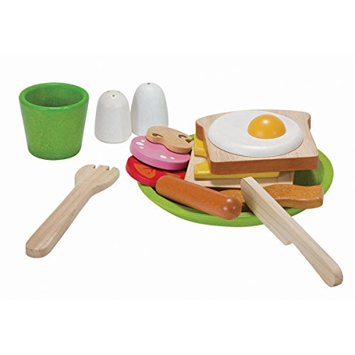 PlanToys – Menu de desayuno, alimentos de juguete (3602)